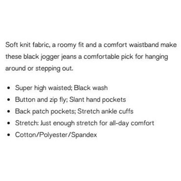 Express Jogger Size 6 Super High Rise Knit Denim Pants Black/Gray Elastic Waist - Picture 3 of 12